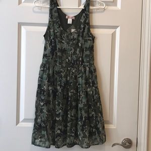 Band of Gypsies Short Camouflage/Olive green dress
